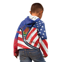 Haitian Americans Zipper Stylized Kid Hoodie Haiti Heritage Month 2025