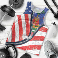Haitian Americans Zipper Stylized Men Tank Top Haiti Heritage Month 2025