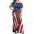 Haitian Americans Zipper Stylized Off Shoulder Maxi Dress Haiti Heritage Month 2025