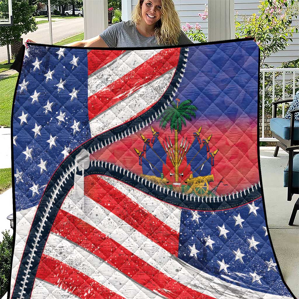 Haitian Americans Zipper Stylized Quilt Haiti Heritage Month 2025
