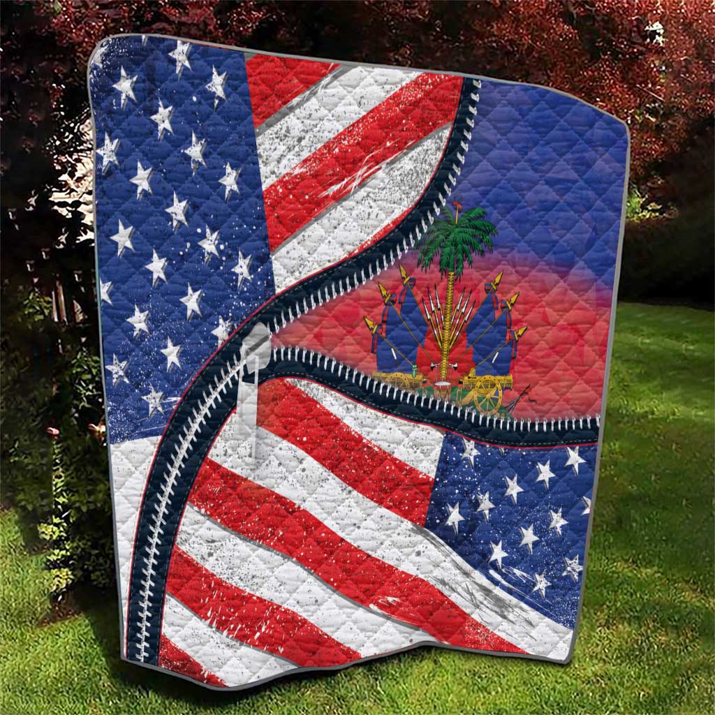 Haitian Americans Zipper Stylized Quilt Haiti Heritage Month 2025