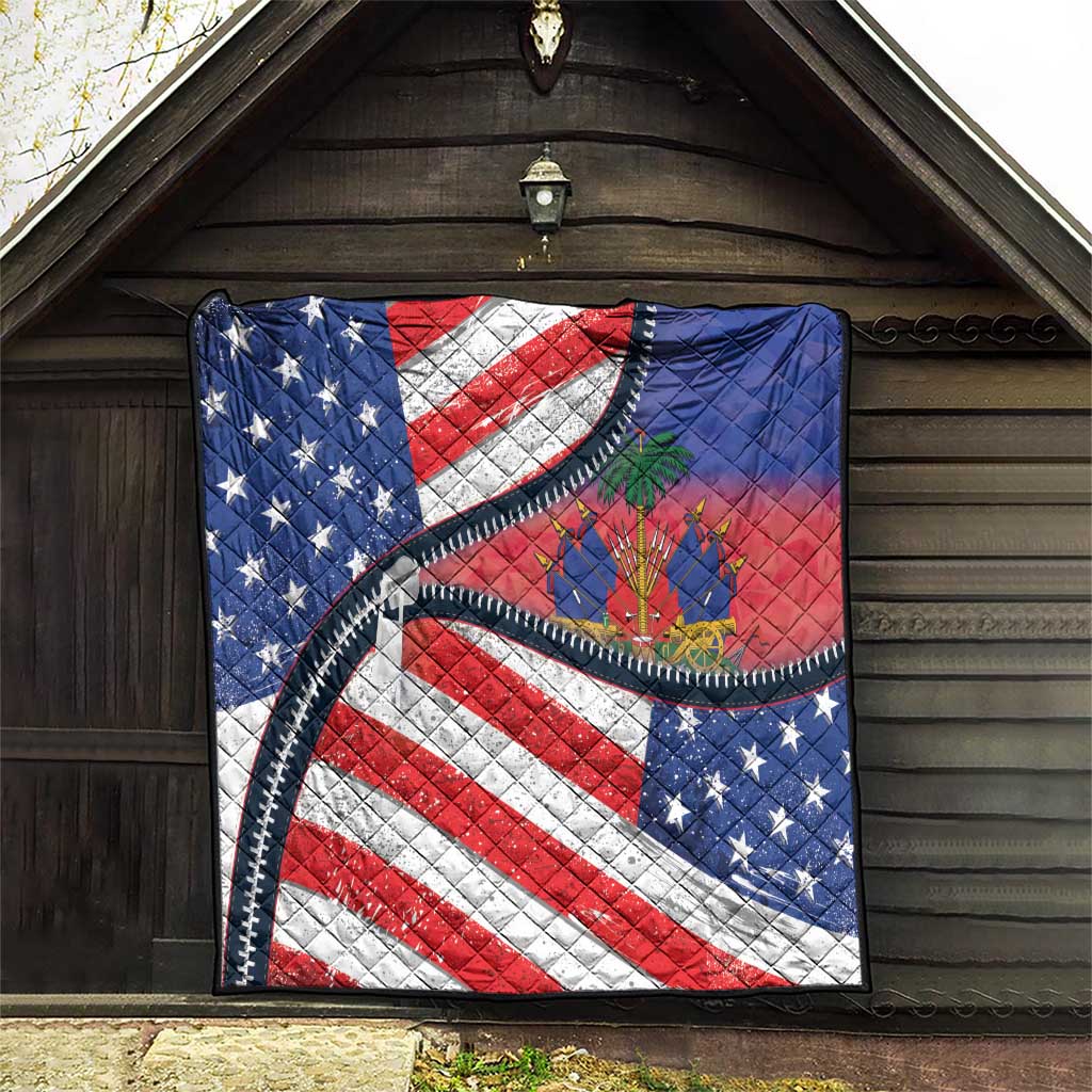 Haitian Americans Zipper Stylized Quilt Haiti Heritage Month 2025