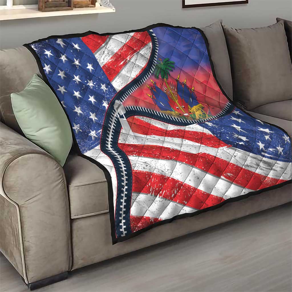 Haitian Americans Zipper Stylized Quilt Haiti Heritage Month 2025
