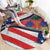 Haitian Americans Zipper Stylized Round Carpet Haiti Heritage Month 2025