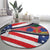 Haitian Americans Zipper Stylized Round Carpet Haiti Heritage Month 2025