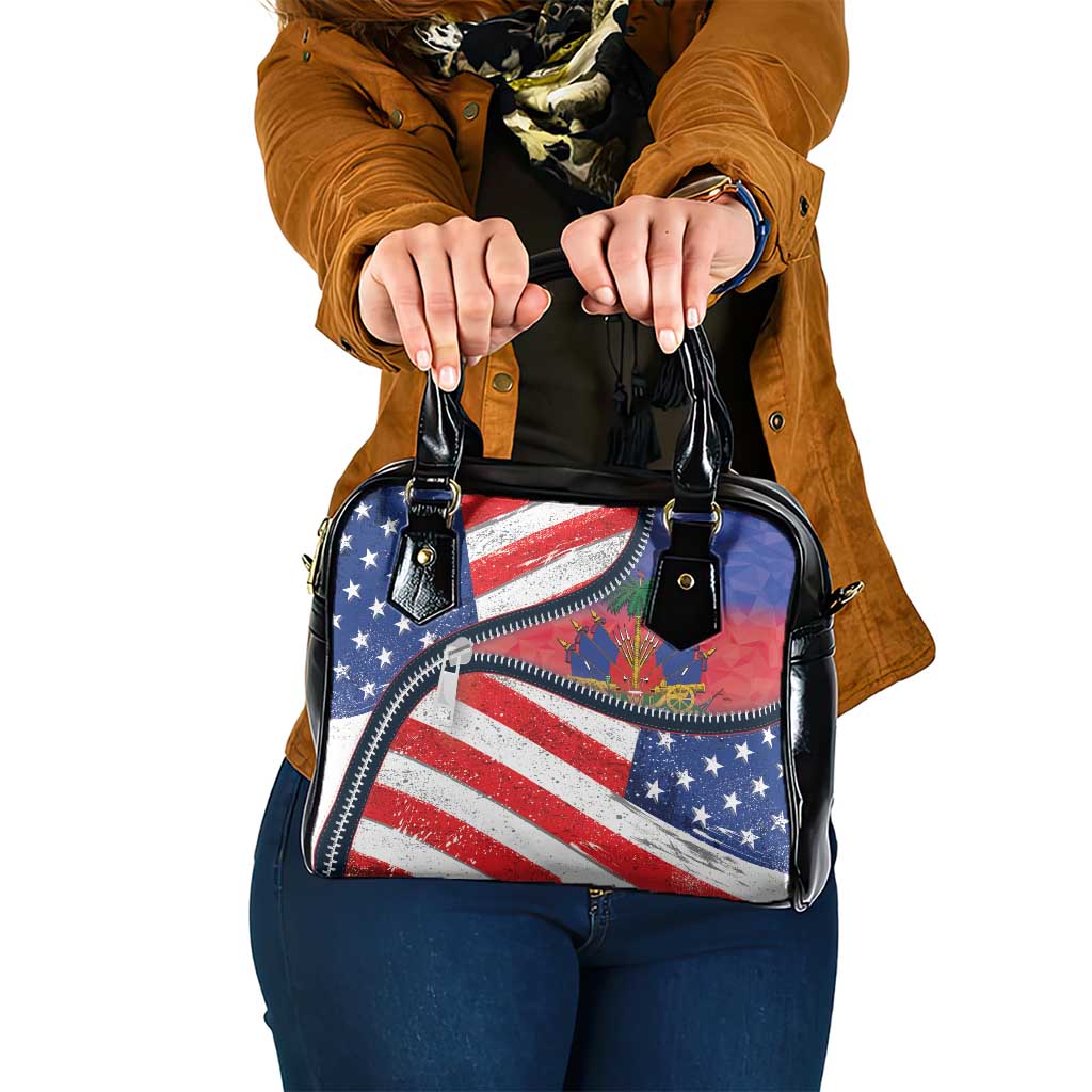 Haitian Americans Zipper Stylized Shoulder Handbag Haiti Heritage Month 2025