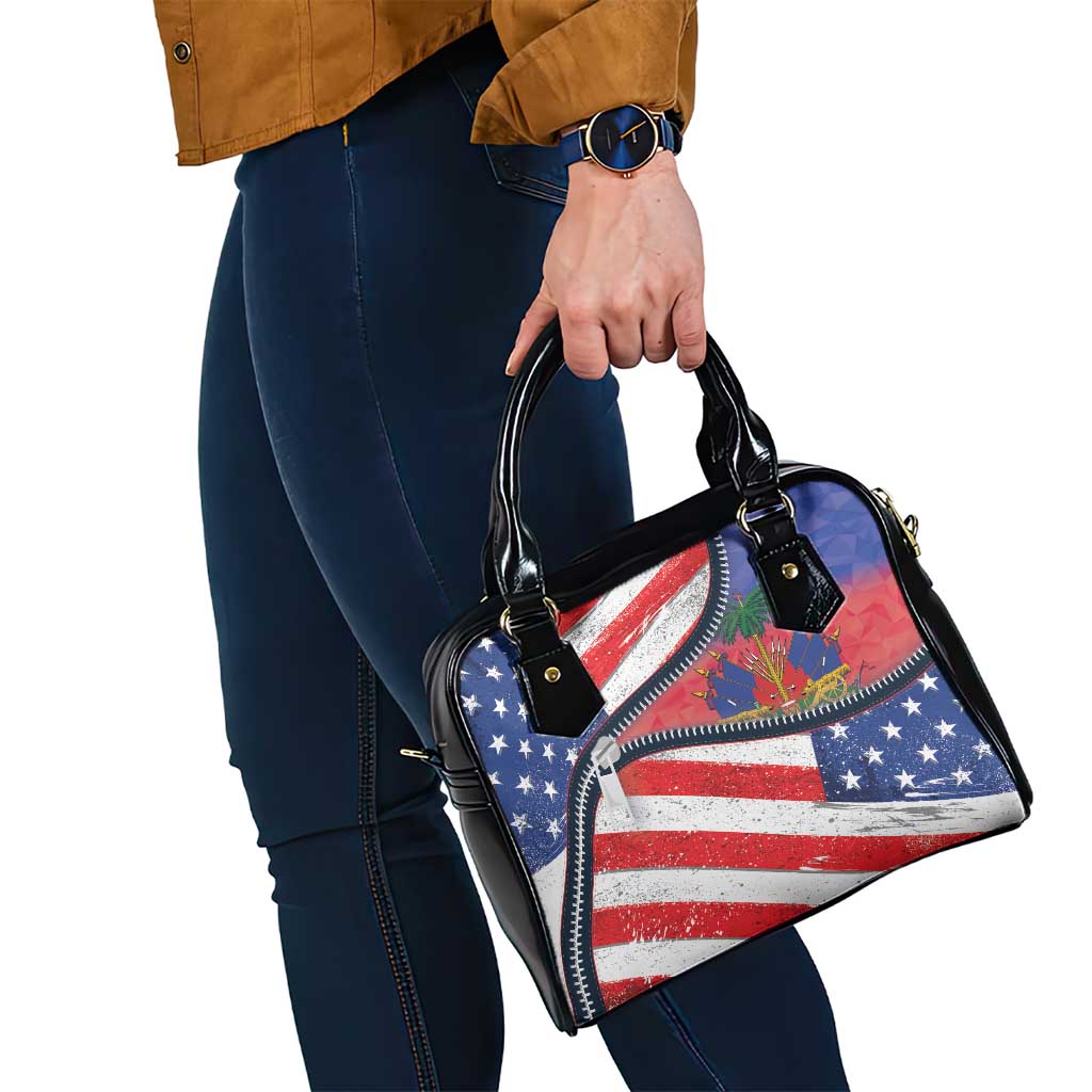 Haitian Americans Zipper Stylized Shoulder Handbag Haiti Heritage Month 2025