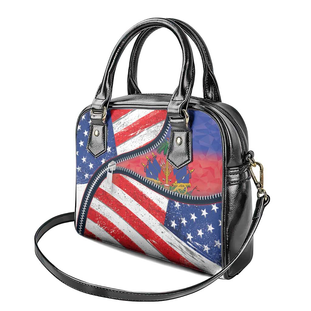 Haitian Americans Zipper Stylized Shoulder Handbag Haiti Heritage Month 2025