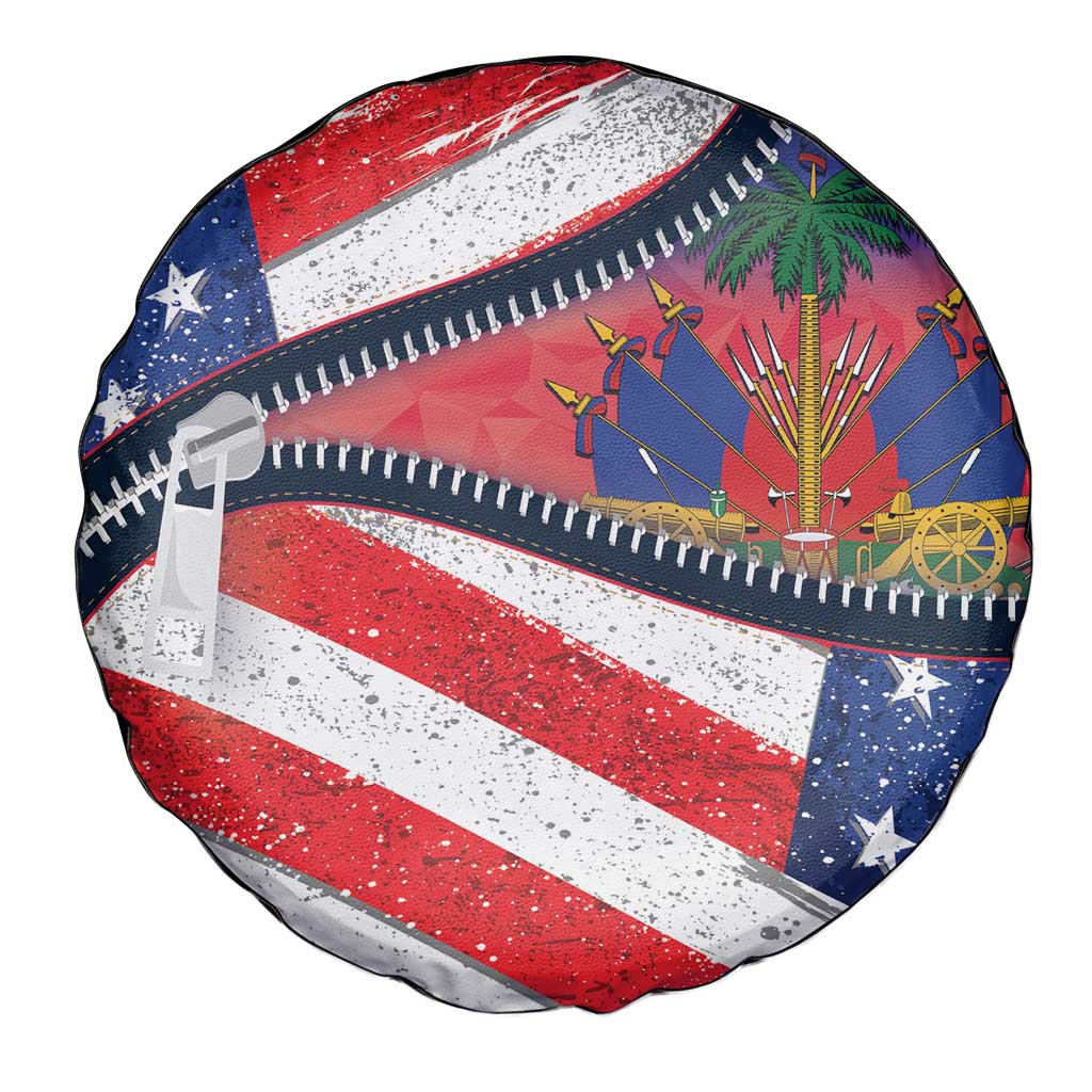 Haitian Americans Zipper Stylized Spare Tire Cover Haiti Heritage Month 2025