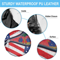 Haitian Americans Zipper Stylized Spare Tire Cover Haiti Heritage Month 2025