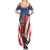 Haitian Americans Zipper Stylized Summer Maxi Dress Haiti Heritage Month 2025