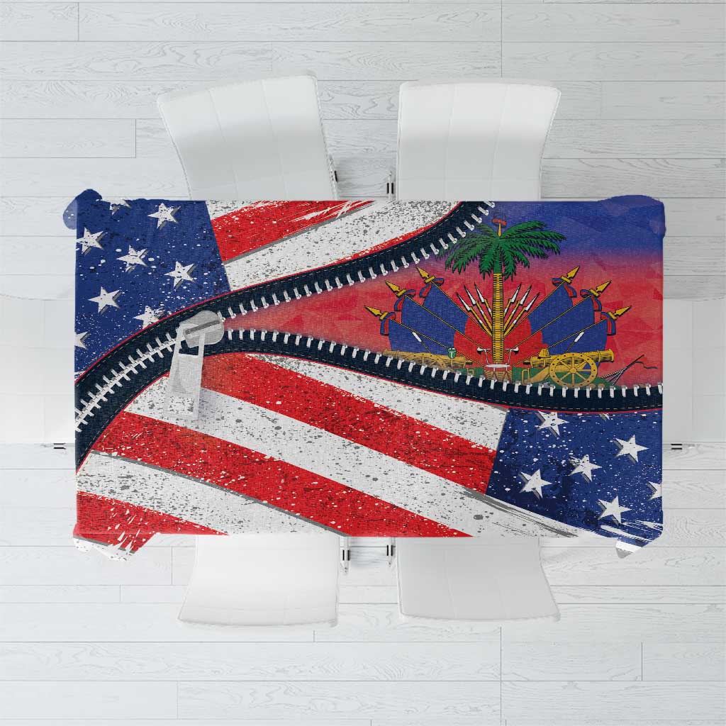 Haitian Americans Zipper Stylized Tablecloth Haiti Heritage Month 2025