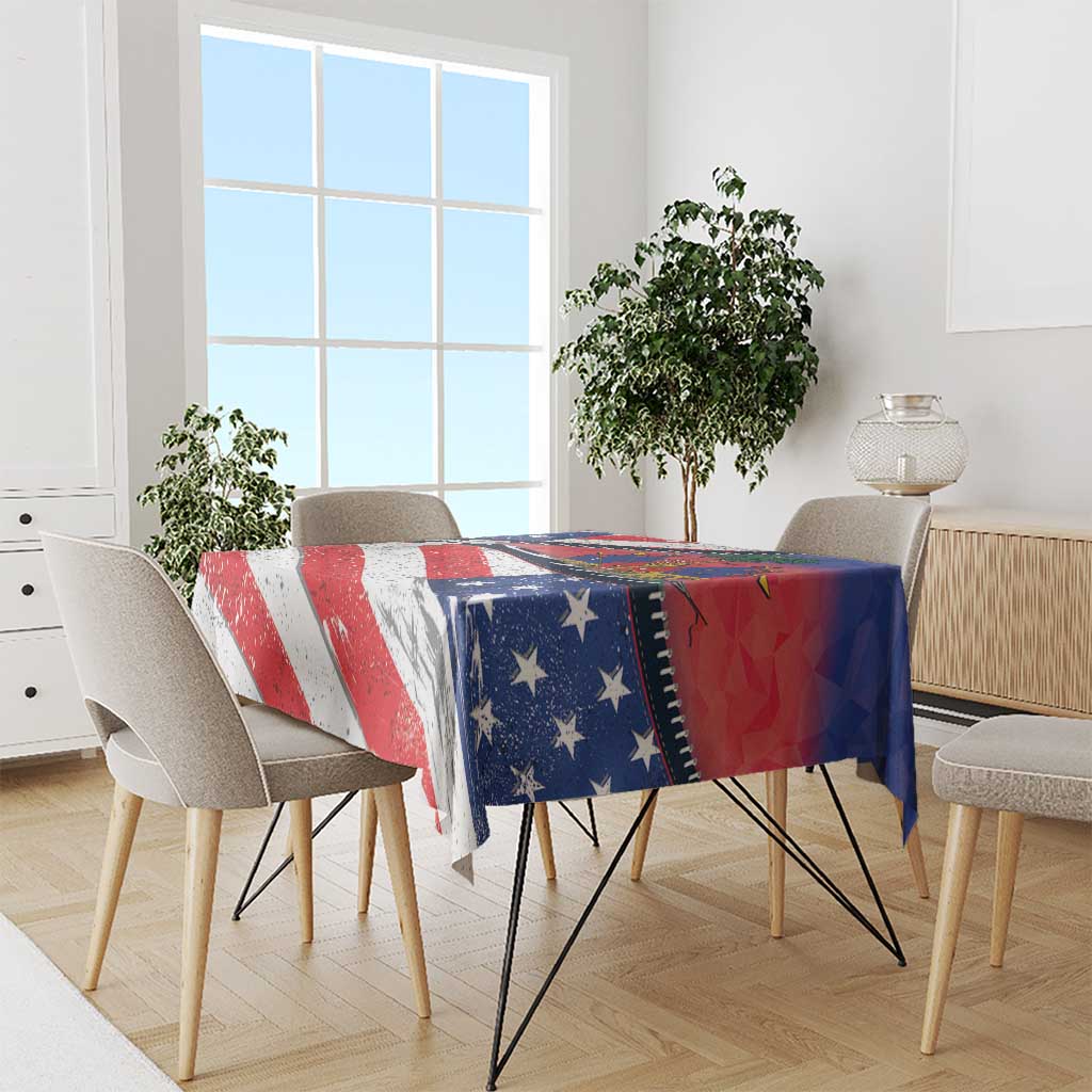 Haitian Americans Zipper Stylized Tablecloth Haiti Heritage Month 2025