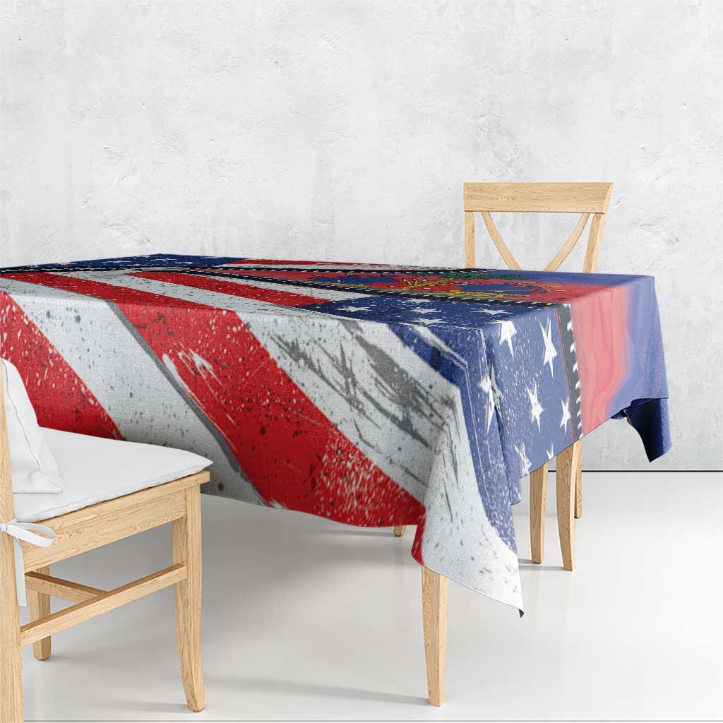 Haitian Americans Zipper Stylized Tablecloth Haiti Heritage Month 2025