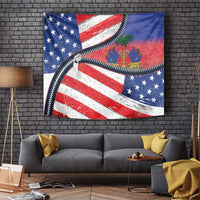 Haitian Americans Zipper Stylized Tapestry Haiti Heritage Month 2025