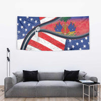 Haitian Americans Zipper Stylized Tapestry Haiti Heritage Month 2025