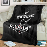 New Zealand Cricket Blanket Aotearoa Black Cap Come On