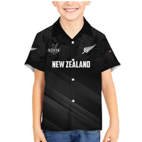 Custom New Zealand Cricket Family Matching Mermaid Dress and Hawaiian Shirt Aotearoa Black Cap Come On