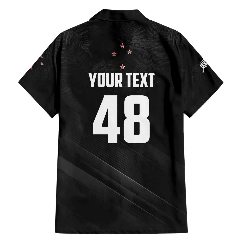 Custom New Zealand Cricket Family Matching Short Sleeve Bodycon Dress and Hawaiian Shirt Aotearoa Black Cap Come On