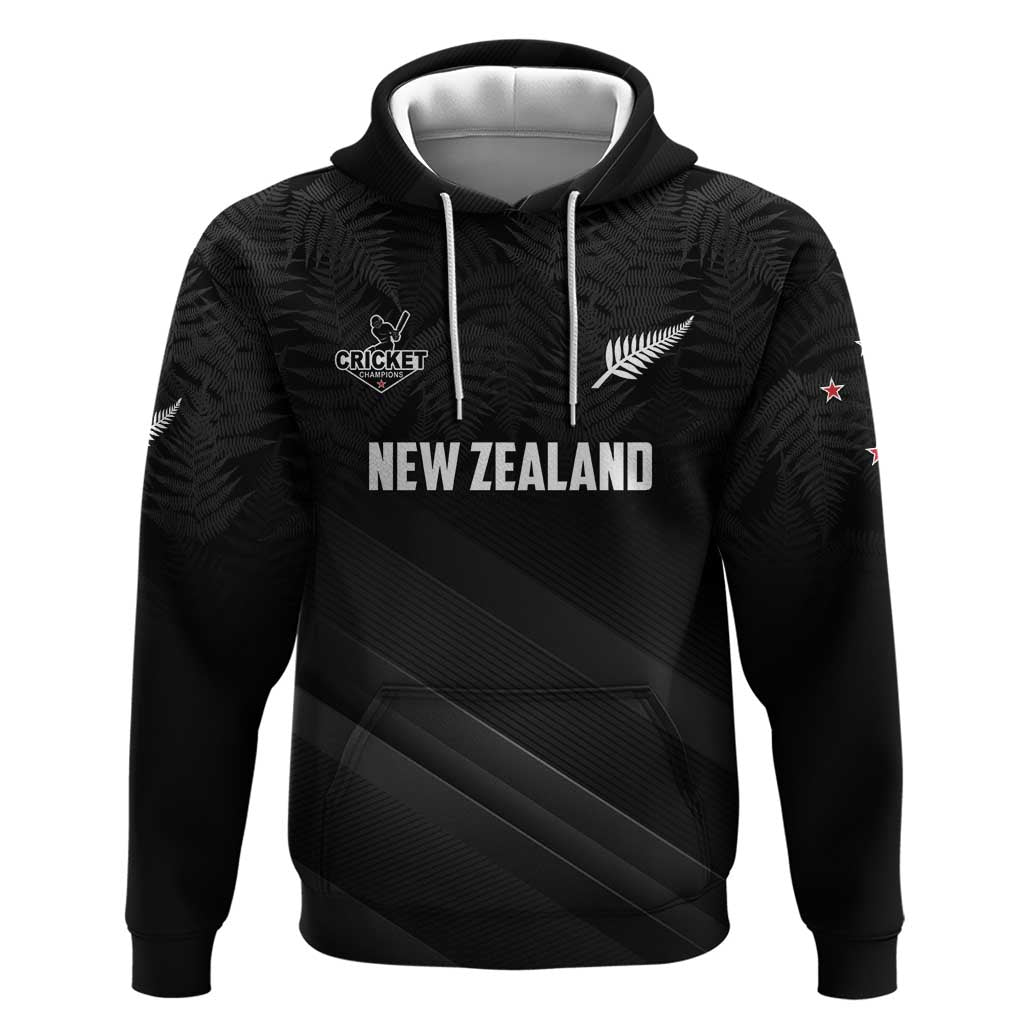 Custom New Zealand Cricket Hoodie Aotearoa Black Cap Come On