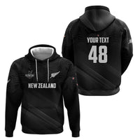 Custom New Zealand Cricket Hoodie Aotearoa Black Cap Come On