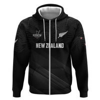 Custom New Zealand Cricket Hoodie Aotearoa Black Cap Come On