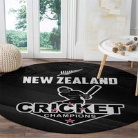 New Zealand Cricket Round Carpet Aotearoa Black Cap Come On