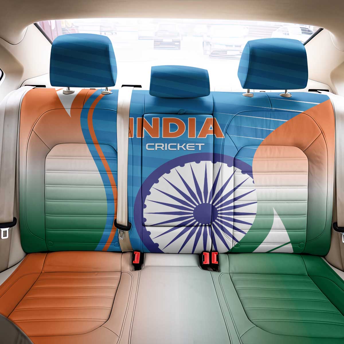 India Cricket Back Car Seat Cover Men in Blue Champions 2025