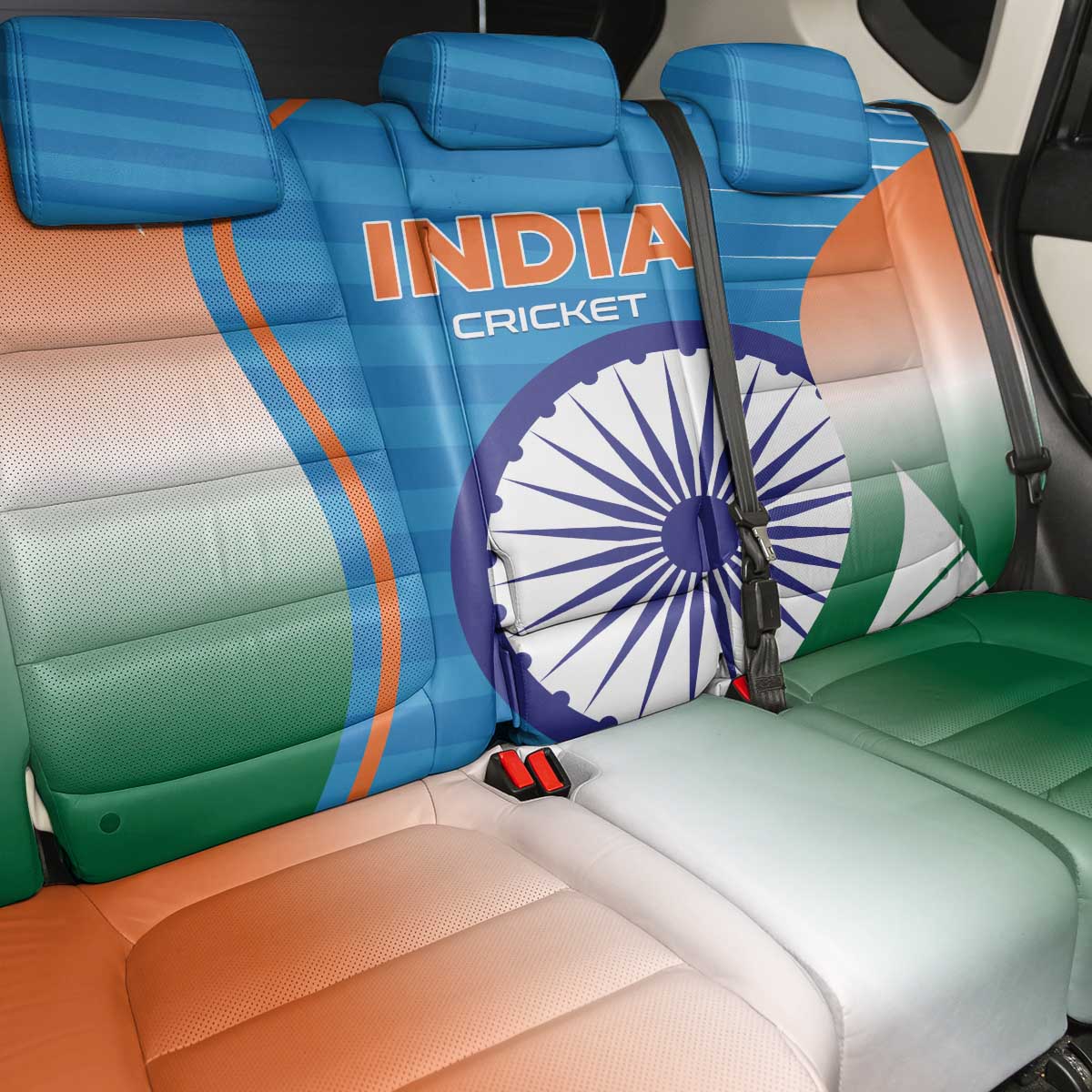 India Cricket Back Car Seat Cover Men in Blue Champions 2025
