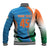 Custom India Cricket Baseball Jacket Men in Blue Champions 2025