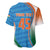 Custom India Cricket Baseball Jersey Men in Blue Champions 2025