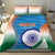 India Cricket Bedding Set Men in Blue Champions 2025
