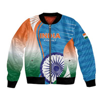 Custom India Cricket Bomber Jacket Men in Blue Champions 2025