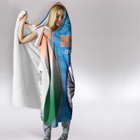 India Cricket Hooded Blanket Men in Blue Champions 2025