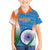 Custom India Cricket Kid Hawaiian Shirt Men in Blue Champions 2025