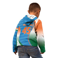 Custom India Cricket Kid Hoodie Men in Blue Champions 2025