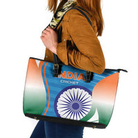 India Cricket Leather Tote Bag Men in Blue Champions 2025
