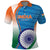 Custom India Cricket Polo Shirt Men in Blue Champions 2025
