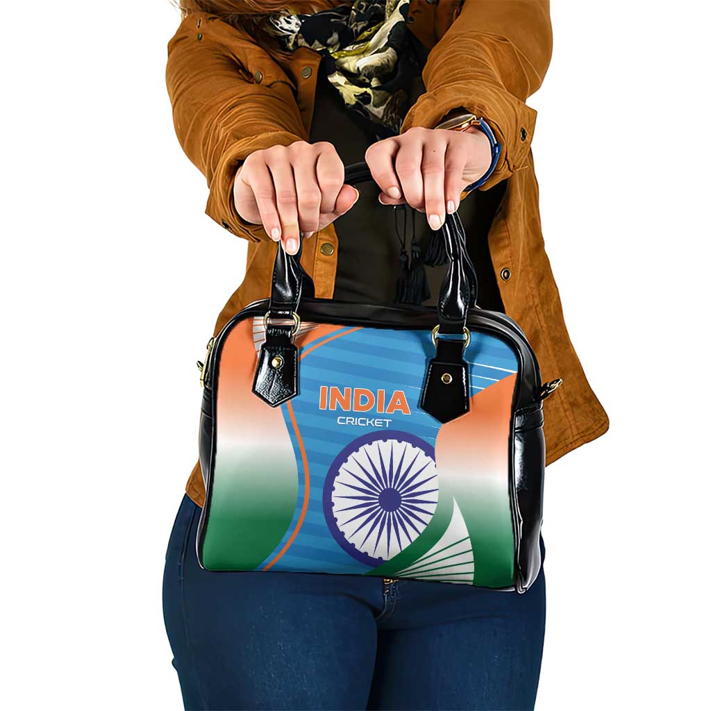 India Cricket Shoulder Handbag Men in Blue Champions 2025