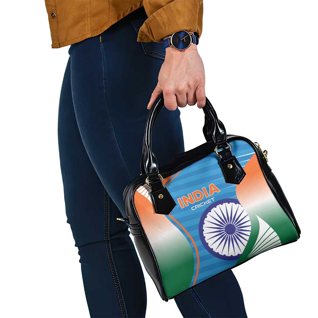 India Cricket Shoulder Handbag Men in Blue Champions 2025