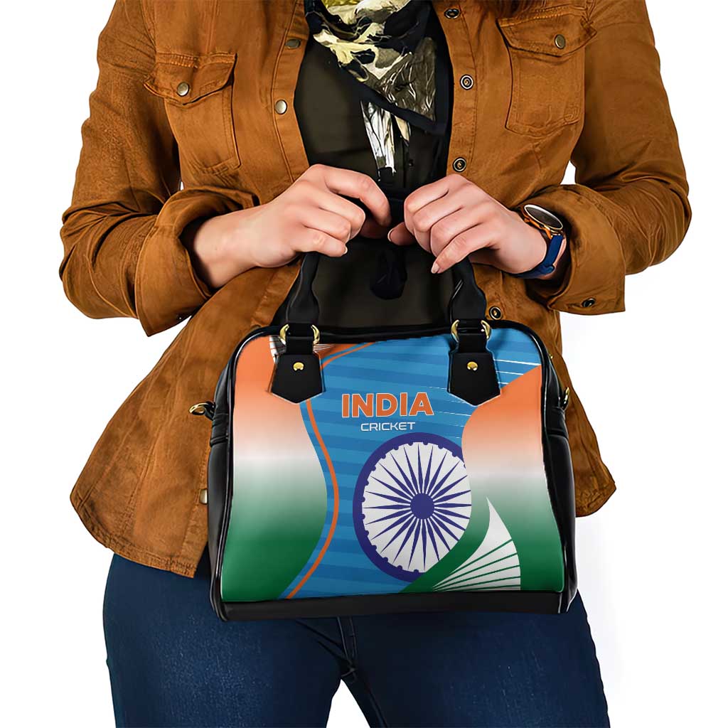 India Cricket Shoulder Handbag Men in Blue Champions 2025