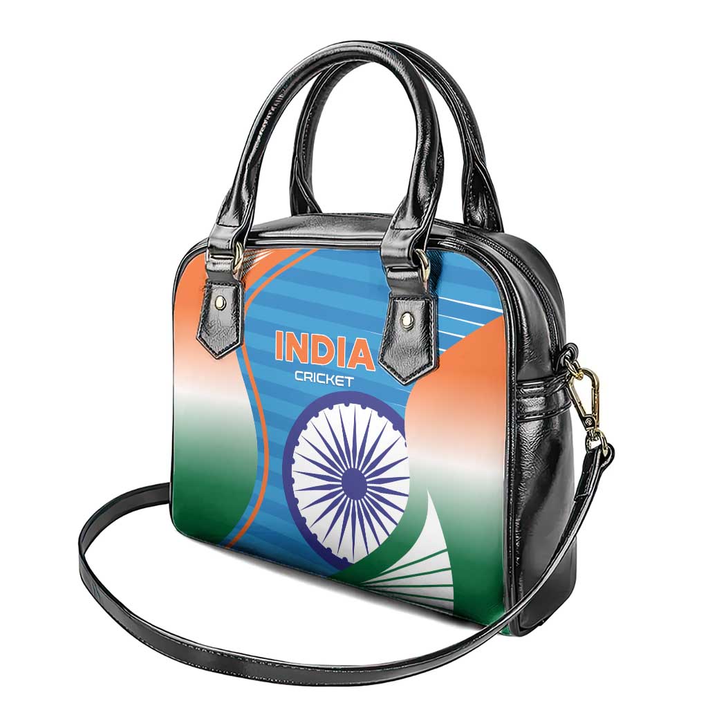 India Cricket Shoulder Handbag Men in Blue Champions 2025