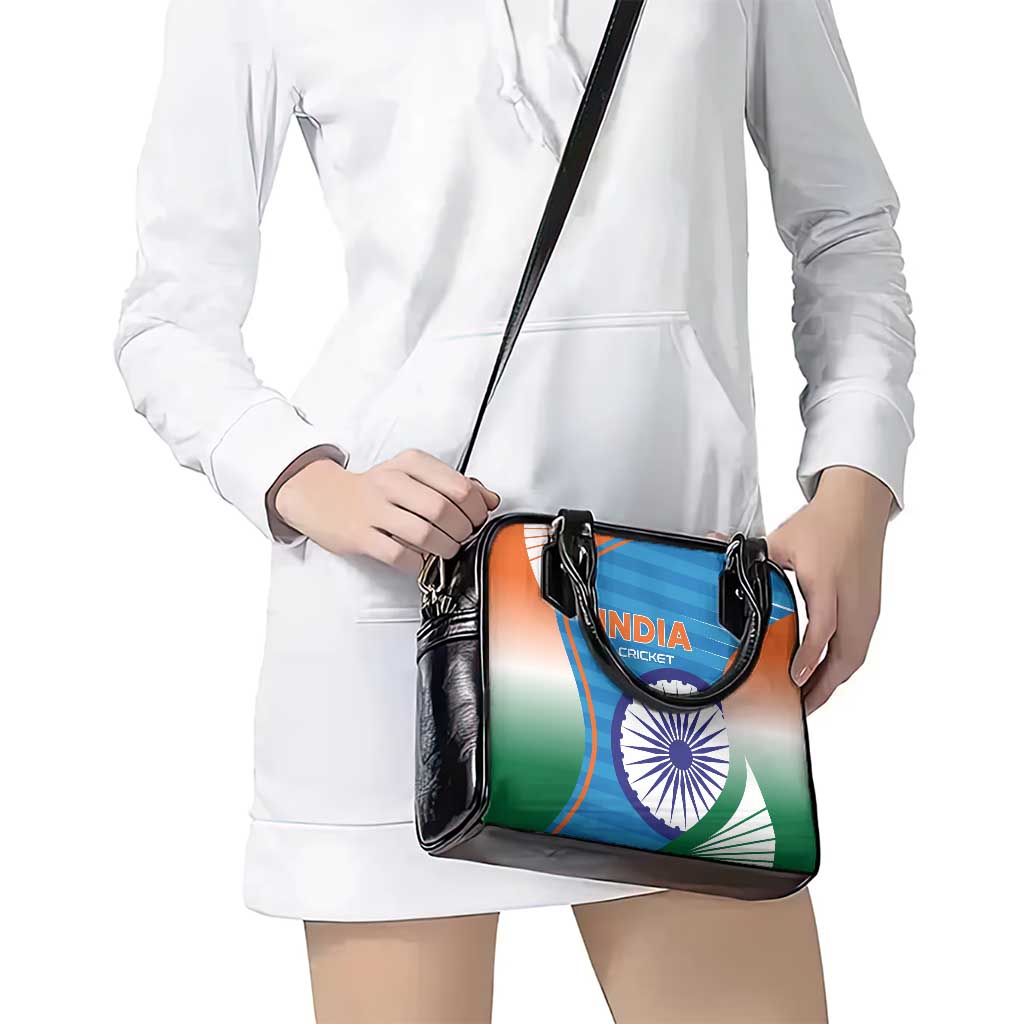 India Cricket Shoulder Handbag Men in Blue Champions 2025