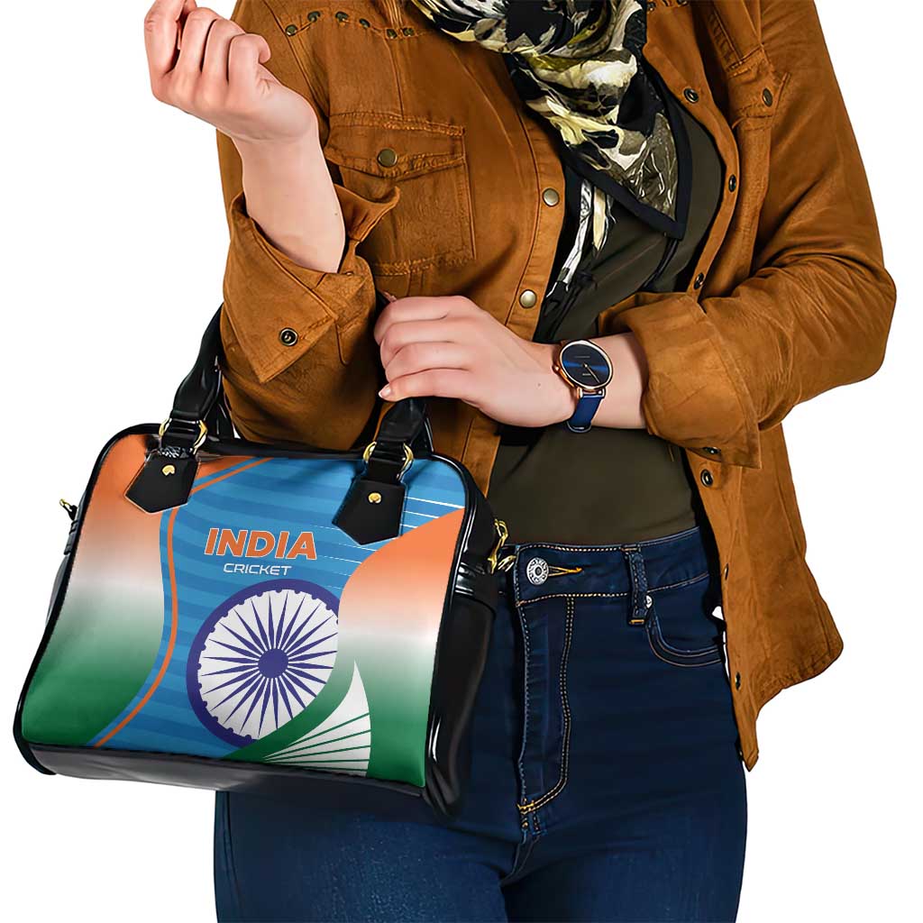 India Cricket Shoulder Handbag Men in Blue Champions 2025