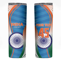 Custom India Cricket Skinny Tumbler Men in Blue Champions 2025