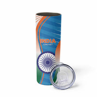 Custom India Cricket Skinny Tumbler Men in Blue Champions 2025