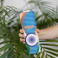 Custom India Cricket Skinny Tumbler Men in Blue Champions 2025