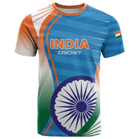 Custom India Cricket T Shirt Men in Blue Champions 2025