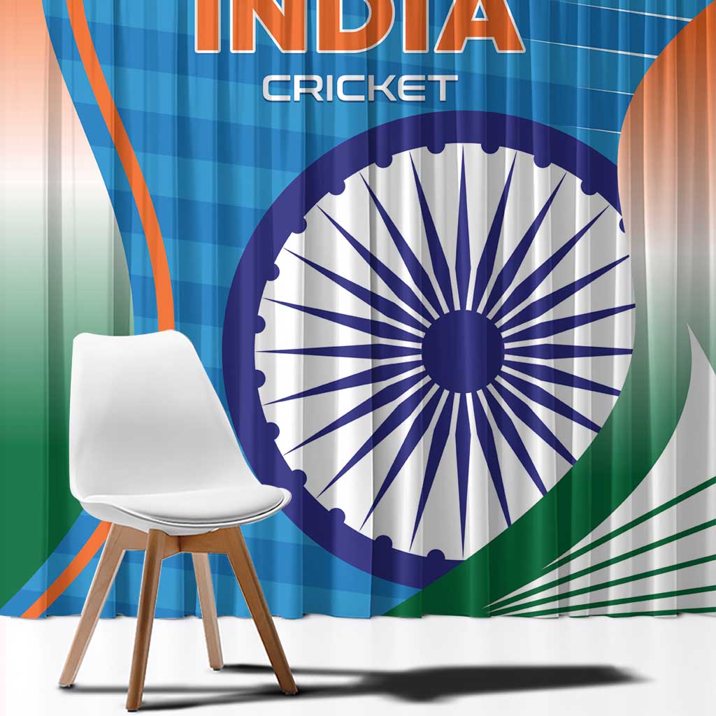 India Cricket Window Curtain Men in Blue Champions 2025