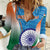 Custom India Cricket Women Casual Shirt Men in Blue Champions 2025